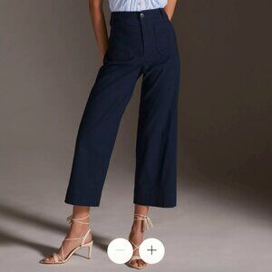 The Colette Cropped Wide-Leg Pants by Maeve [SIZE 27P]